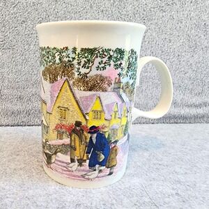 Dunoon 0.47L Ceramic Porcelain Coffee Mug Painted Village Cottages w/Handle